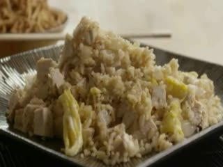 الأرز المقلي مع الدجاج