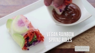 Vegan Rainbow Spring Rolls