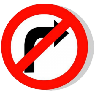 Road Sign Turn Left