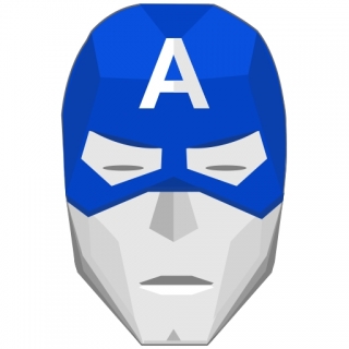 Capitan America Face Mask