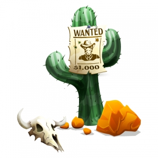 Cactus Wanted Poster