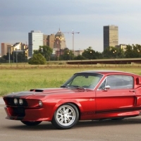 Rotes Muscle Car