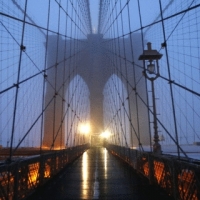 Brooklyn Bridge Zum Sonnenaufgang