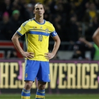 Swedens Zlatan Ibrahimovic during the qualifying playoff