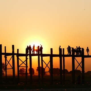 Sonnenuntergang Schatten