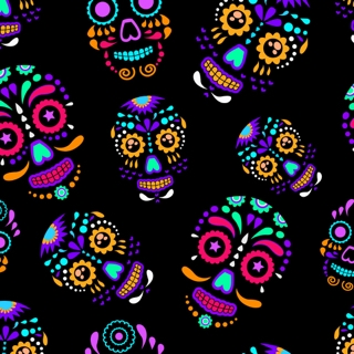 Coloured Sugar Skulls