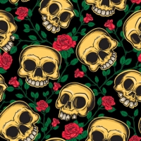 Floral Skull Design