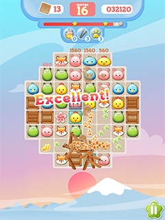 Correspondendo Animais de Estimação Felizes