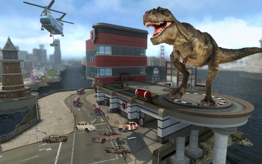 Dinosaur Hunting City Attack