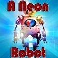 Ein Neon Roboter