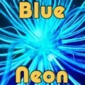 Blaues Neon