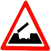 Straßenschild Brücke
