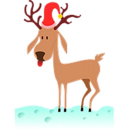 Festive Reindeer Sticker