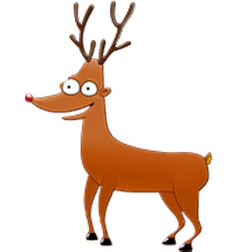 Happy Reindeer Sticker