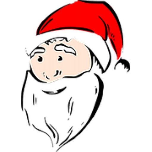 Santa face Sticker