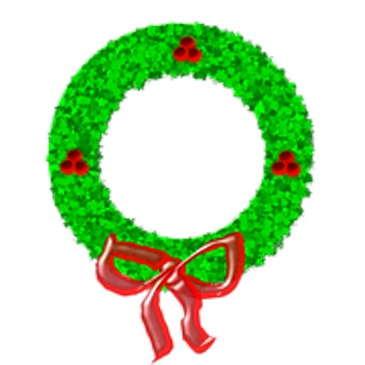 Wreath With Reb Bow Sticker