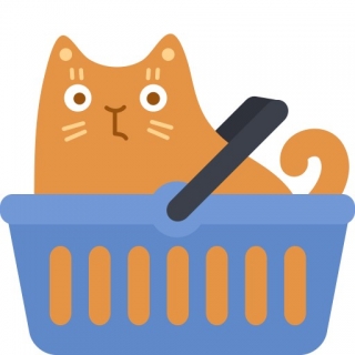 Cat Shopping Basket