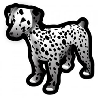 Hund 3D Dalmatiner