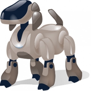 Hund Roboter Mit Schatten