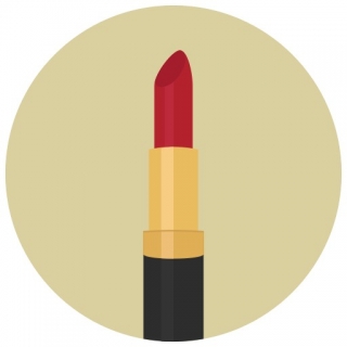 Roter Lippenstift