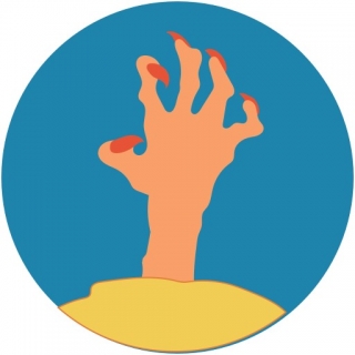 Horror Zombie Verweste Hand