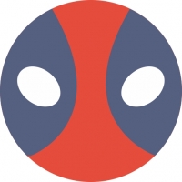 Deadpool Maskensticker