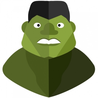Grünes Monster Hulk
