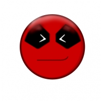 Deadpool Halb Lächelnd