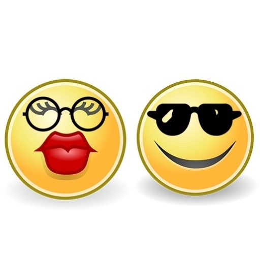 Smiley Couple With Glasses