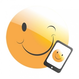 Smiley auf dem Handy