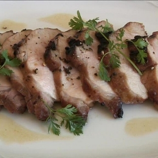 How To Make Barbecue Pork Loin With Crushed Pepper And Maple Glaze