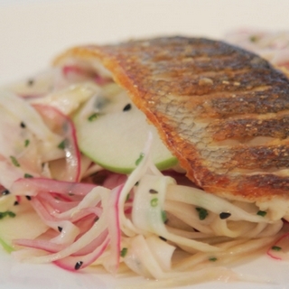 How To Make Seabass With Fennel And Apple Slaw