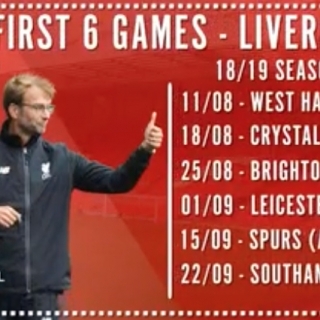 Watch: Liverpool’s opening fixtures for the 2018/19 Premier League season