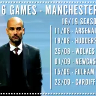 Watch: Man City’s opening fixtures for the 2018/19 Premier League season