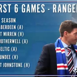 Rangers’ opening fixtures of the 2018/19 Scottish Premiership season