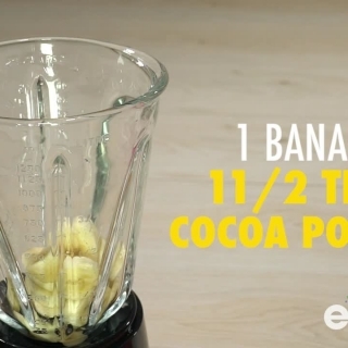 Delicious Banana And Chocolate Smoothie