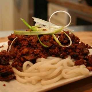 Asian Bolognese with Udon Noodles