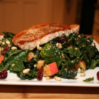 Pork Chops with Israeli Couscous Salad