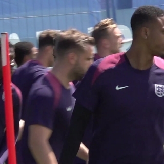 England full squad train ahead of Sunday's Euro 2024 final