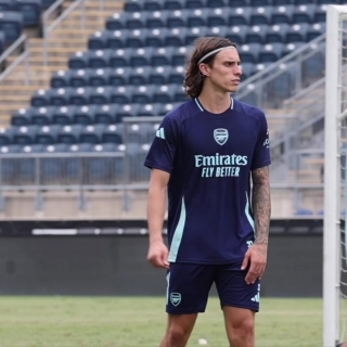 Arsenal training ahead of Liverpool pre season clash