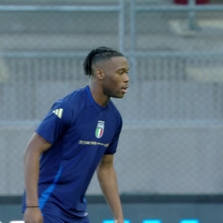 Italy train at Bozsik Aréna ahead of their Nation's League clash with Israel