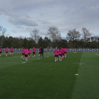 Sonia Bompastor leads Chelsea training ahead of UWCL trip to Celtic