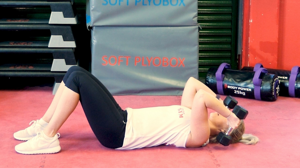 Lying Dumbbells Tricep Extension