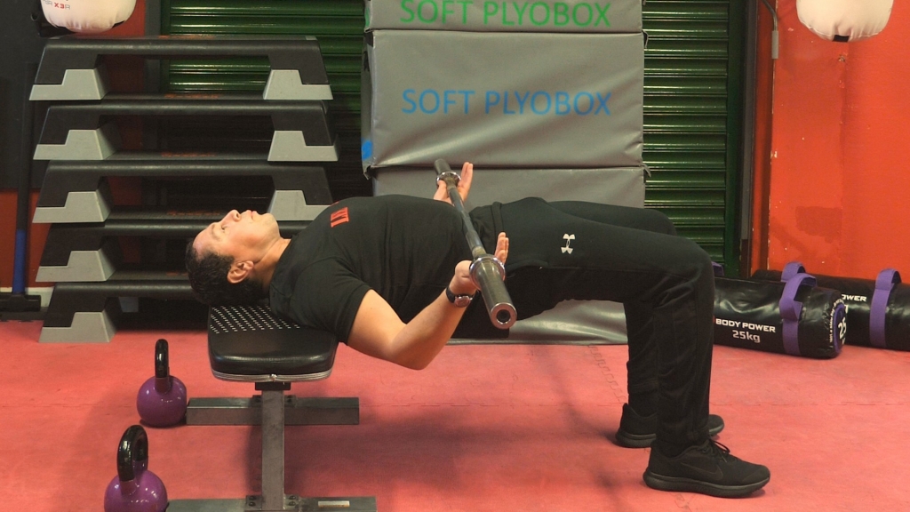 Elevated Weighted Glute Bridge