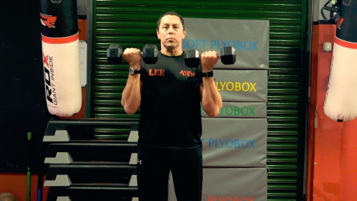 Dumbbell Bicep Curl With Twist