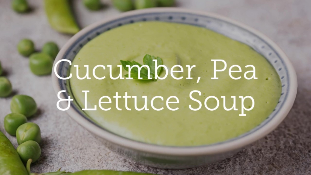 Cucumber, Pea & Lettuce Soup