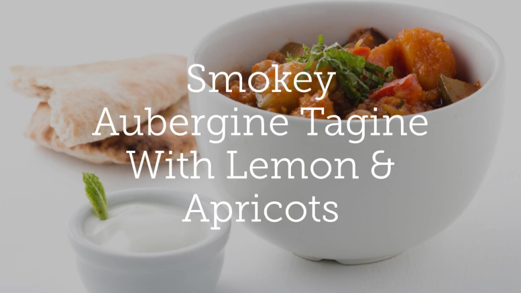 Smokey Aubergine Tagine With Lemon & Apricots
