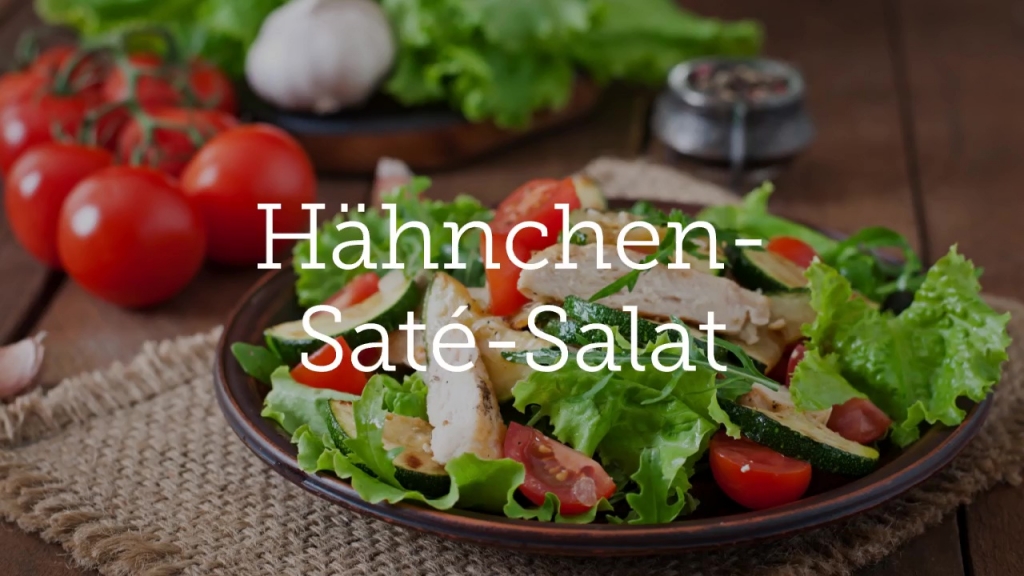 Hähnchen-Saté-Salat