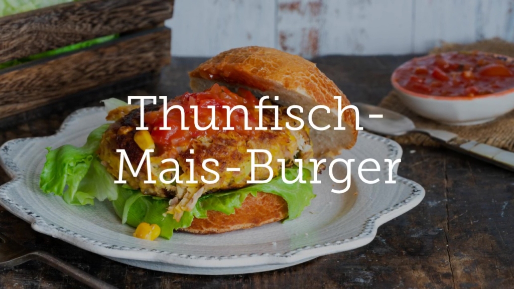 Thunfisch-Mais-Burger