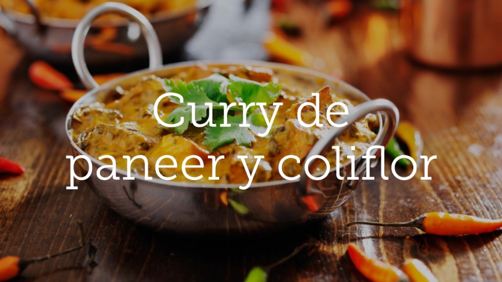 Curry de paneer y coliflor